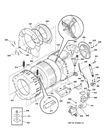 Tub & Motor parts for Ge Washer WCCH404V1WW from AppliancePartsPros.com