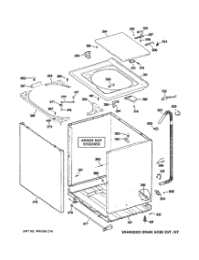 02 - Cabinet, Cover & Front Panel parts for Ge Washer GJSR2080H8WW from AppliancePartsPros.com