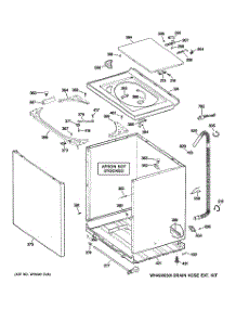 02 - Cabinet, Cover & Front Panel parts for Ge Washer GCSR2090H7WW from AppliancePartsPros.com