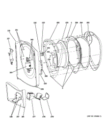 03 - Front Panel & Door parts for Ge Washer WPDH8900J0WW from AppliancePartsPros.com