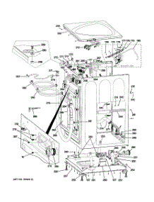 02 - Cabinet & Top Panel parts for Ge Washer WPDH8850J2MV from AppliancePartsPros.com