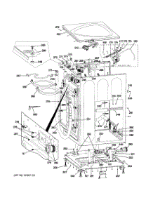 02 - Cabinet & Top Panel parts for Ge Washer WPDH8850J0MG from AppliancePartsPros.com