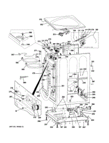 02 - Cabinet & Top Panel parts for Ge Washer WPDH8850J3MG from AppliancePartsPros.com