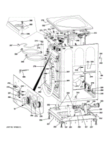 02 - Cabinet & Top Panel parts for Ge Washer WPDH8800J2MV from AppliancePartsPros.com