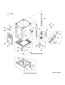 02 - Cabinet & Base parts for Ge Washer WSLS1500J0WW from AppliancePartsPros.com