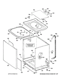 02 - Cabinet, Cover & Front Panel parts for Ge Washer WPRE6280D1WW from AppliancePartsPros.com