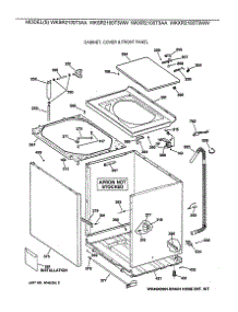 02 - Cabinet, Cover & Front Panel parts for Ge Washer WKXR2100T3AA from AppliancePartsPros.com