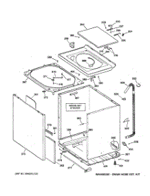 02 - Cabinet, Cover & Front Panel parts for Ge Washer WPSE7003A9WW from AppliancePartsPros.com