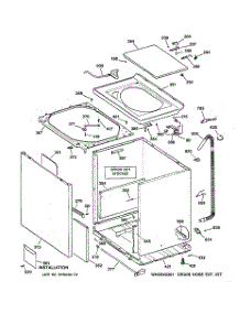 02 - Cabinet, Cover & Front Panel parts for Ge Washer WISQ416FT8WW from AppliancePartsPros.com