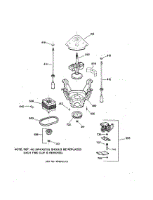 04 - Suspension, Pump & Drive Components parts for Ge Washer WISQ416FT8WW from AppliancePartsPros.com