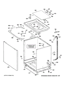 02 - Cabinet, Cover & Front Panel parts for Ge Washer GCSR2090H6WW from AppliancePartsPros.com