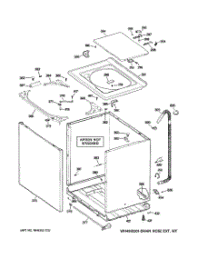 02 - Cabinet, Cover & Front Panel parts for Ge Washer S3700G3WW from AppliancePartsPros.com