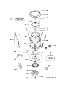 03 - Tub, Suspension & Drive Components parts for Ge Washer WPGT9350C0WW from AppliancePartsPros.com
