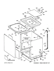 02 - Cabinet, Cover & Front Panel parts for Ge Washer WPSE7003A0WW from AppliancePartsPros.com