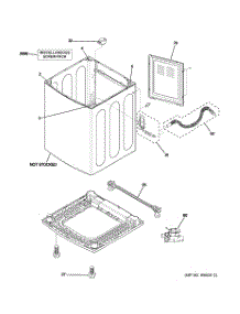 02 - Cabinet parts for Ge Washer WPGT9360C0PL from AppliancePartsPros.com