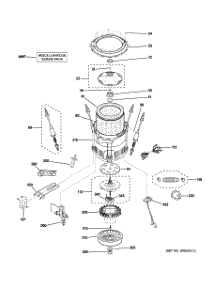 03 - Tub, Suspension & Drive Components parts for Ge Washer WPGT9360C0PL from AppliancePartsPros.com