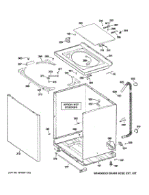02 - Cabinet, Cover & Front Panel parts for Ge Washer GWSE5240H2WW from AppliancePartsPros.com