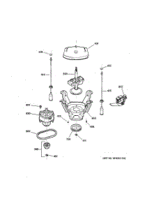 04 - Suspension, Pump & Drive Components parts for Ge Washer WCSR2080B9WW from AppliancePartsPros.com