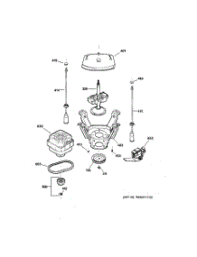 04 - Suspension, Pump & Drive Components parts for Ge Washer WJSR2070B9WW from AppliancePartsPros.com