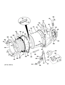 04 - Tub & Motor parts for Ge Washer WHDVH680J0GG from AppliancePartsPros.com