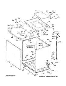 02 - Cabinet, Cover & Front Panel parts for Ge Washer WCRD2050H5WC from AppliancePartsPros.com
