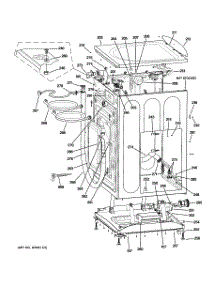 02 - Cabinet & Top Panel parts for Ge Washer WBVH5200J0WW from AppliancePartsPros.com