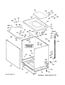 02 - Cabinet, Cover & Front Panel parts for Ge Washer WCCB1030H4WC from AppliancePartsPros.com
