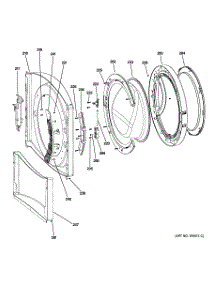 03 - Front Panel & Door parts for Ge Washer WHDVH660H1GG from AppliancePartsPros.com