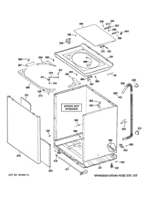 02 - Cabinet, Cover & Front Panel parts for Ge Washer WCRE6270G1WW from AppliancePartsPros.com