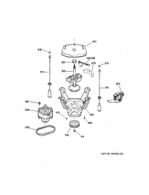 04 - Suspension, Pump & Drive Components parts for Ge Washer WNRD2050D1WC from AppliancePartsPros.com