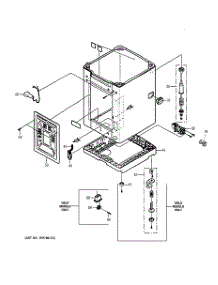 02 - Cabinet & Case parts for Ge Washer WSLS1100H0WW from AppliancePartsPros.com