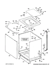 02 - Cabinet, Cover & Front Panel parts for Ge Washer WHDRR418G1WW from AppliancePartsPros.com