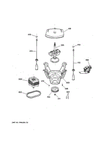 04 - Suspension, Pump & Drive Components parts for Ge Washer WHDSR209G3WW from AppliancePartsPros.com
