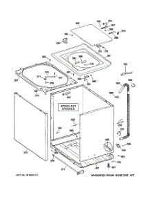 02 - Cabinet, Cover & Front Panel parts for Ge Washer WDSR2080G2CC from AppliancePartsPros.com