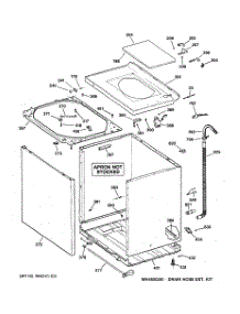 02 - Cabinet, Cover & Front Panel parts for Ge Washer WCCB1030H0WC from AppliancePartsPros.com