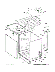 02 - Cabinet, Cover & Front Panel parts for Ge Washer WVSR1060G2WW from AppliancePartsPros.com