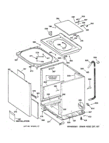 02 - Cabinet, Cover & Front Panel parts for Ge Washer WNSE5699A0AA from AppliancePartsPros.com