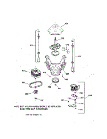 04 - Suspension, Pump & Drive Components parts for Ge Washer WISR106DT5WW from AppliancePartsPros.com