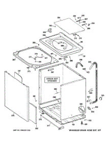 02 - Cabinet, Cover & Front Panel parts for Ge Washer WNRD2050DCWC from AppliancePartsPros.com