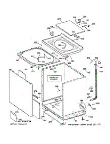 02 - Cabinet, Cover & Front Panel parts for Ge Washer WNCD2050A0WC from AppliancePartsPros.com
