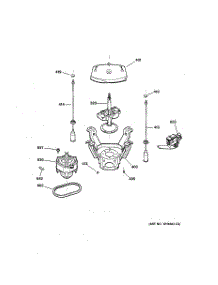 04 - Suspension, Pump & Drive Components parts for Ge Washer WNCK2050A1WC from AppliancePartsPros.com