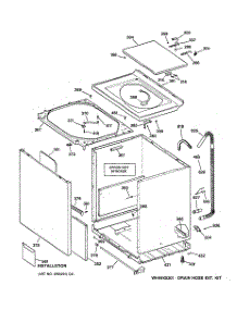 02 - Cabinet, Cover & Front Panel parts for Ge Washer WNCJ2050A0WC from AppliancePartsPros.com