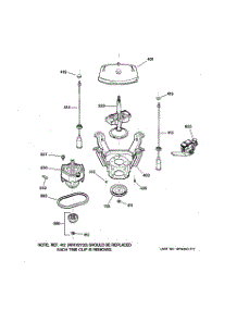 04 - Suspension, Pump & Drive Components parts for Ge Washer WNCJ2050A0WC from AppliancePartsPros.com
