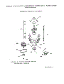 04 - Suspension, Pump & Drive Components parts for Ge Washer WWSR3090T3WW from AppliancePartsPros.com