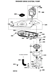 04 - Washer Drive System, Pump parts for Ge Washer WSM2000HCW from AppliancePartsPros.com