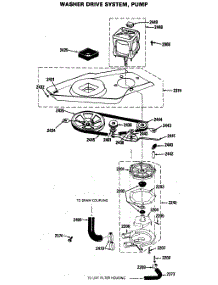 05 - Washer Drive System, Pump parts for Ge Washer WSM2000HAW from AppliancePartsPros.com