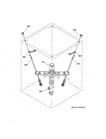 05 - Suspension Parts parts for Ge Washer WSKP2060TA from AppliancePartsPros.com