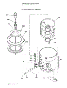03 - Agitator, Basket & Tub Parts parts for Ge Washer WSKS2060TA from AppliancePartsPros.com