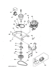 04 - Brake, Clutch, Gearcase, Motor & Pump Parts parts for Ge Washer WSKS2060T1AB from AppliancePartsPros.com