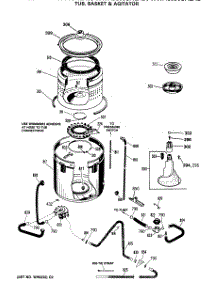 04 - Tub, Basket & Agitator parts for Ge Washer WWA6800SALAD from AppliancePartsPros.com